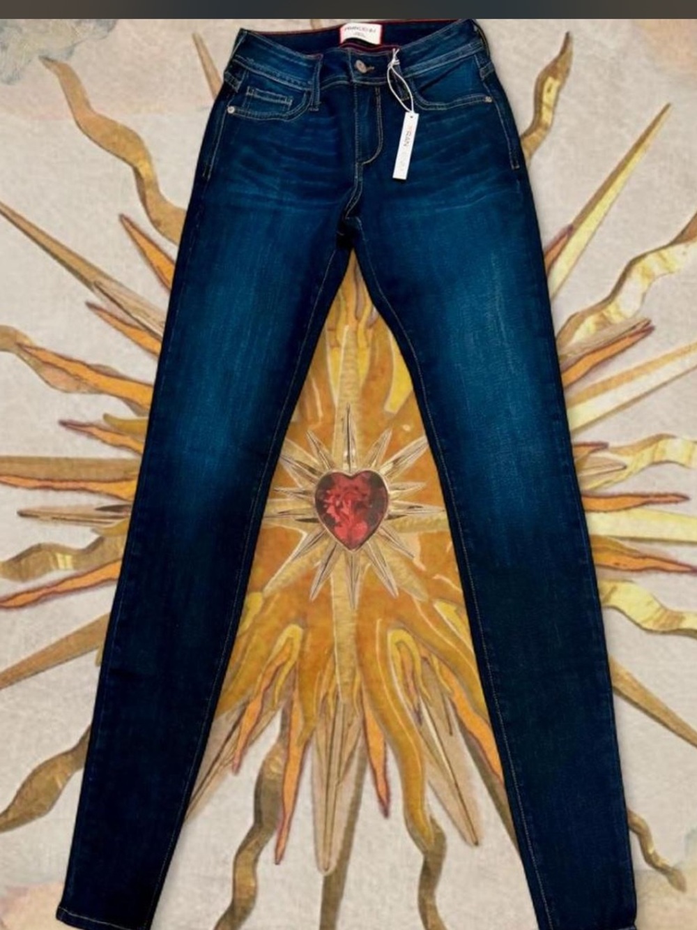 NWT Rare Fran Denim "Helen" Athletic Fit Jeans Size 24